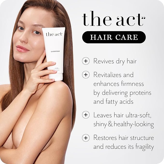 Everyday 2-in-1 Hair Mask Conditioner - Deep Hydration, Repair, Nutrition for All Hair Types - Enriched with Avocado & Coconut Oils 6.8 Fl oz-VivaGrace Women