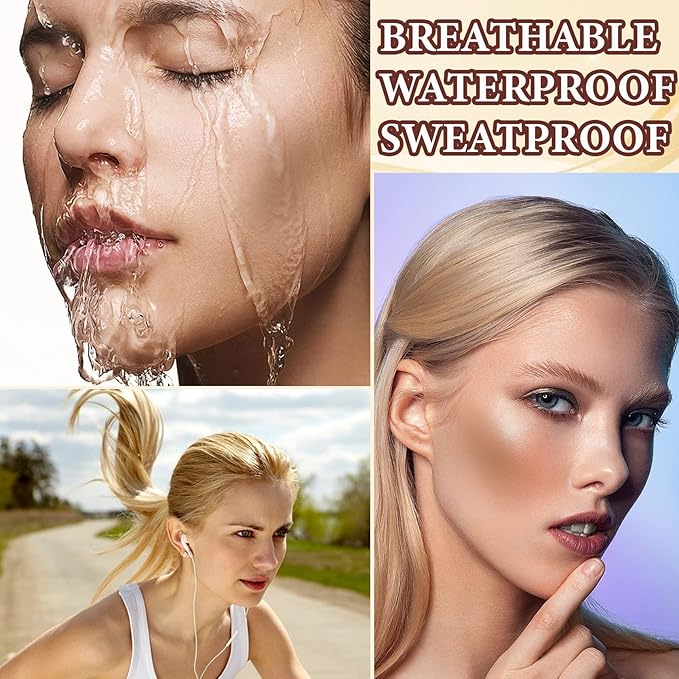 Liquid Contour Beauty Wand,Stick with Cushion Applicator,Cream Contour,Long Lasting Smoothly Moisturizng Silky Contour Stick Face Contouring Stick-VivaGrace Women