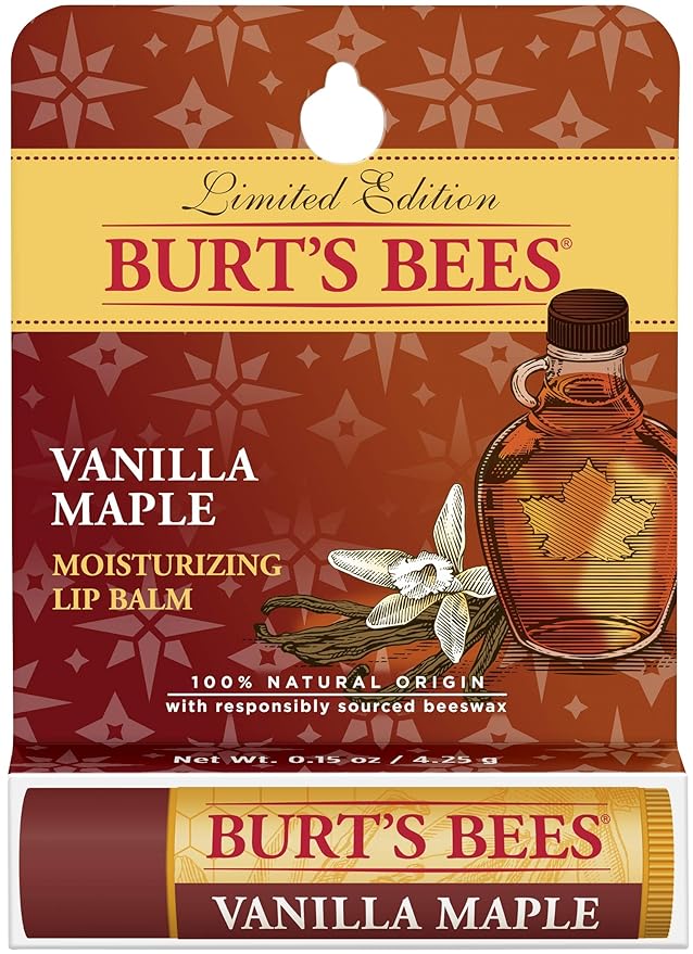 Burts Bees Vanilla Maple Lip Balm, 4.25 GR-VivaGrace Women