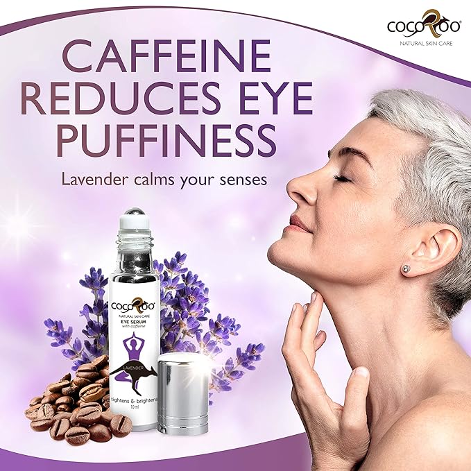 Caffeinated Eye Serum, Nutrient-Dense, 100% Pure, Natural & Vegan (Lavender)-VivaGrace Women