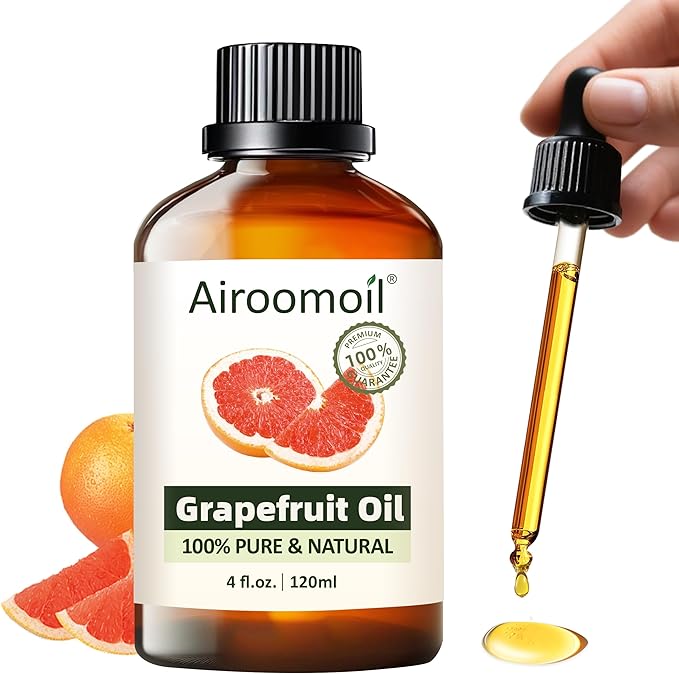 Pure Grapefruit Essential Oil - Fresh Citrus Scent Aromatherapy for Diffusers, Candle Soap Making, Massage Oil 4 Fl Oz-VivaGrace Women