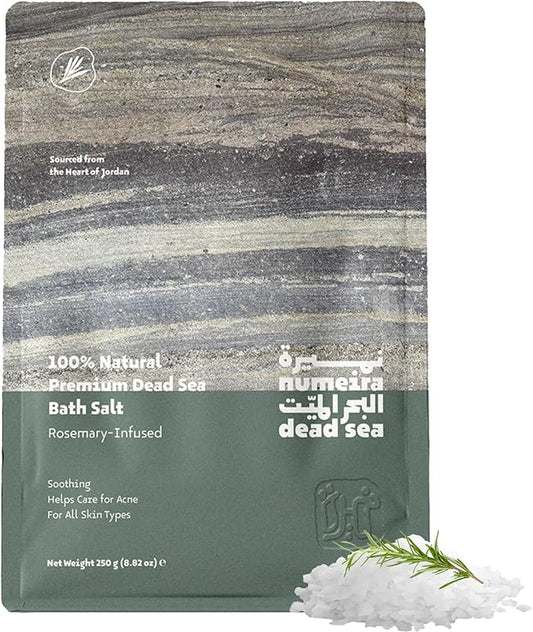 Dead Sea Salts for Soaking - Relaxing Salt Bath Soak for Body Rejuvenation - Natural Mineral Salts - Coarse Dead Sea Salt Bath Salts for Women & Men w/Rosemary Essential Oil (8.82 oz)-VivaGrace Women