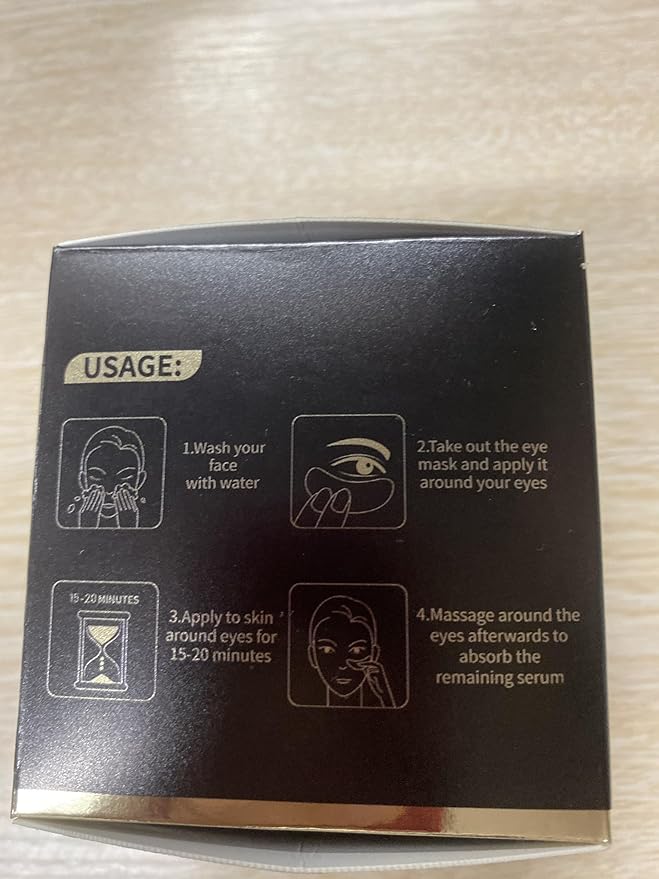 Under Eye Patches, 120 Pcs Golden Under Eye Mask, Eye Treatment Mask for Under Eye Bags, Dark Circles, Puffy Eyes, Fine Lines, Anti-Aging and Anti-Wrinkle, Collagen Eye Mask Skincare-VivaGrace Women