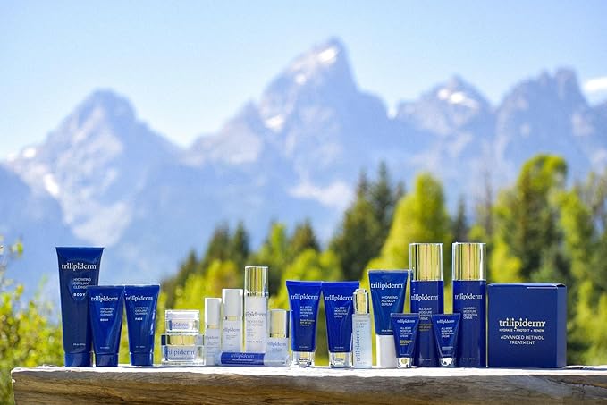 Trilipiderm Essential Body Regimen Bundle Set – 4 Simple Steps for this regimen - Start with Gentle Exfoliant Cleanser, Sun Care and Rejuvenating System that is powerful, natural and healthy hydration-VivaGrace Women
