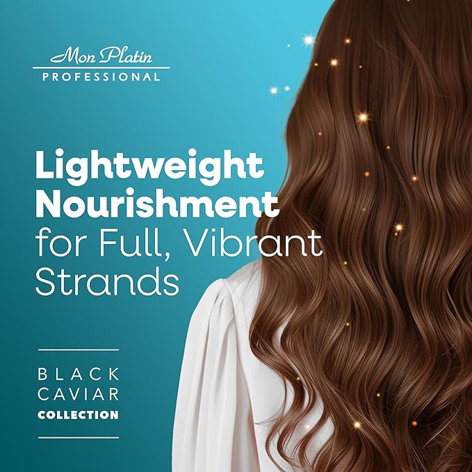 Mon Platin Professional Black Caviar Volumizer Hair Shampoo - For Fine, Thin, Fragile Hair - Enriched with Black Caviar, Hair Shampoo for Damaged hair, Volume Shampoo, SLS/Salt Free 500ML-VivaGrace Women