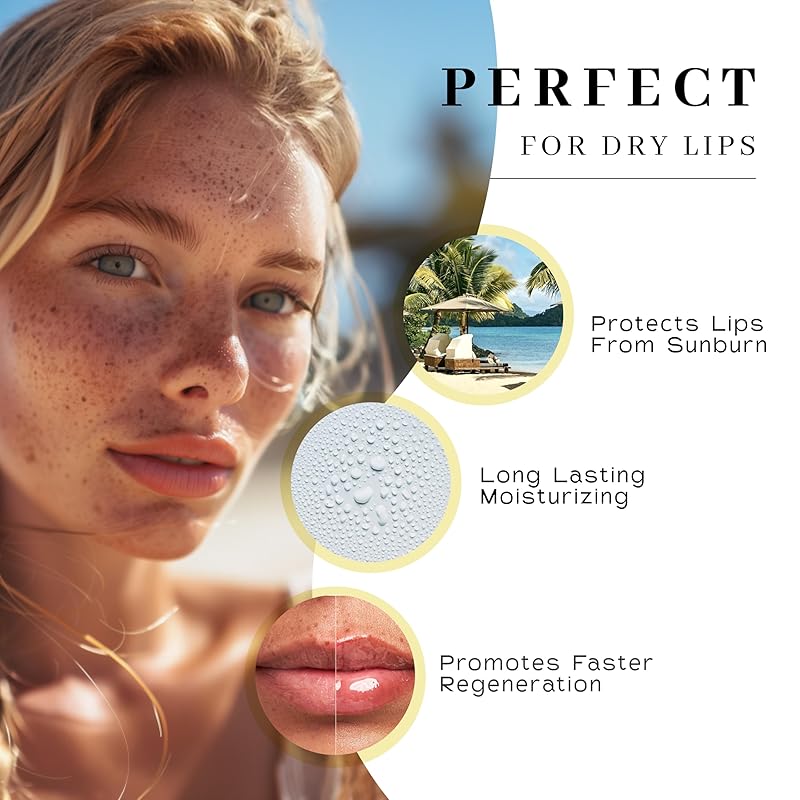 Vanman’s - Handmade Peppermint Beeswax Lip Balm (6 Pack) - Peppermint Lip Balm with Rosemary, Almond and Coconut Oil - Bee Balm with Vitamin E - Peppermint Balm Ideal for Dry Lips-VivaGrace Women