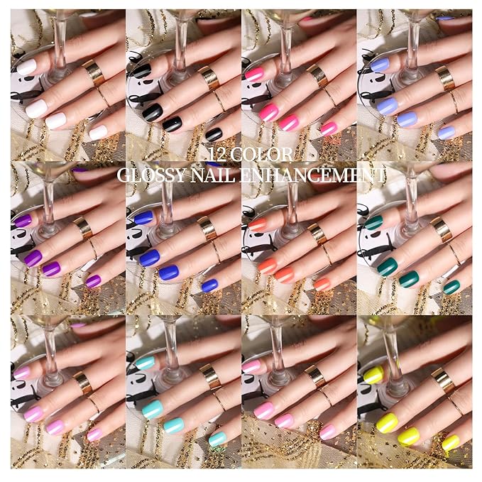 Teenitor Extra Short Press-On Nails Kit - 288pcs Short Fake Nails for Small Nail Beds, 12 Colors