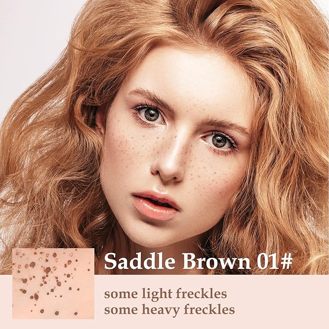 Boobeen Freckle Stamp Face Freckles Air Cushion Liquid Freckle Makeup Stamp Waterproof Fake Freckle Pen Long Lasting Quick Dry Small Spot Freckle Makeup, Create Natural Freckles Makeup-VivaGrace Women