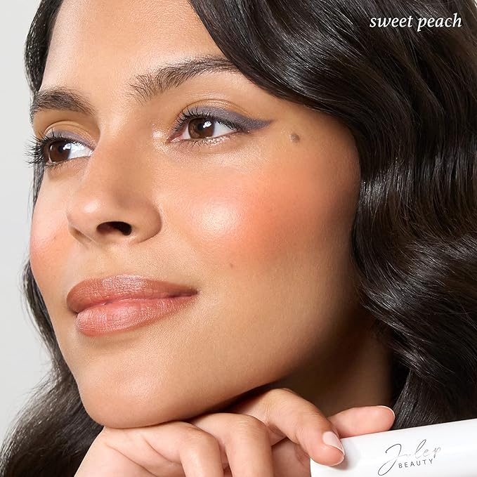 Julep Skip The Brush Cream to Powder Blush Stick - Sweet Peach - Blendable and Buildable Color - 2-in-1 Blush and Lip Makeup Stick-VivaGrace Women