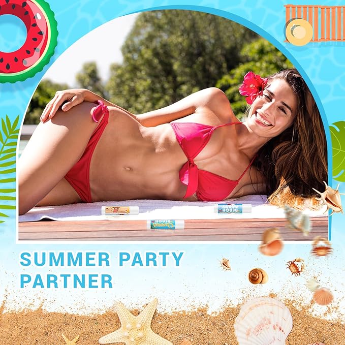 24 Pcs Sunscreen Lip Balms for Summer Beach Party SPF 30 Sunscreen Lip Balms Sticks Bulk Outdoor Travel Sunscreen Care Lip Balm for Thank You Gifts Summer Beach Wedding Party Supplies-VivaGrace Women