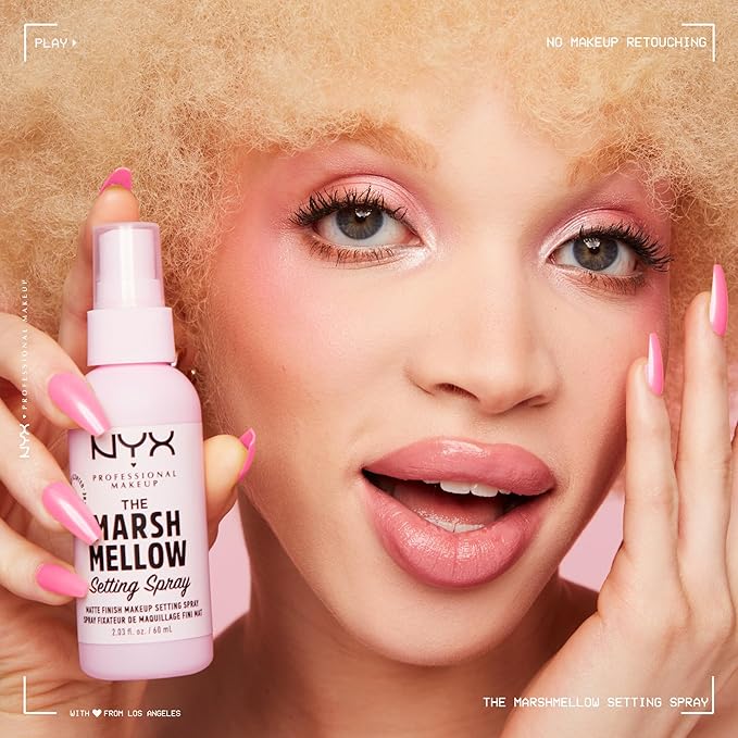 NYX PROFESSIONAL MAKEUP Marshmellow Setting Spray, Matte Setting Spray for 16HR Make Up Wear-VivaGrace Women