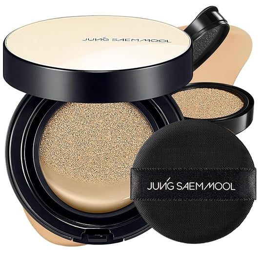 [JUNGSAEMMOOL OFFICIAL] Essential Skin Nuder Cushion (08 Medium Deep) | Refill Included | Natural Finish | SPF50 Broad Spectrum | Makeup Artist Brand-VivaGrace Women