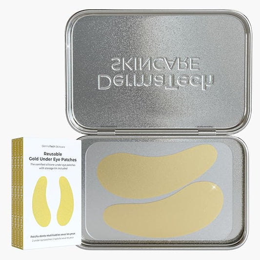 Reusable Under Eye Patches Eco-Friendly Wrinkle Patches with Tin Case | 100% Silicone Reusable Facial Patches | For Puffy Eyes, Dark Circles, Reducing Wrinkles-VivaGrace Women