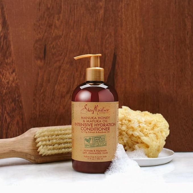 SheaMoisture Conditioner Intensive Hydration for Dry, Damaged Hair Manuka Honey and Mafura Oil to Nourish and Soften Hair 13 oz-VivaGrace Women