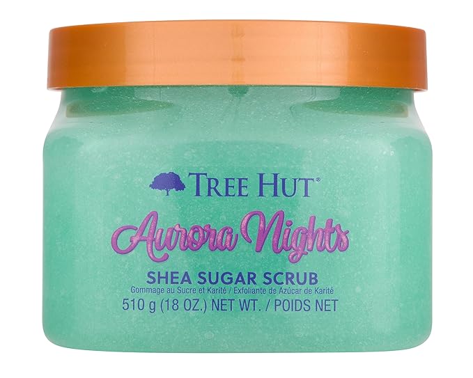 Tree Hut Aurora Nights Shea Sugar Scrub | Exfoliating Body Scrub Removes Dead, Dry Skin for a Soft & Hydrated Feel | Nourishing Essential Body Care | 18 fl oz.-VivaGrace Women