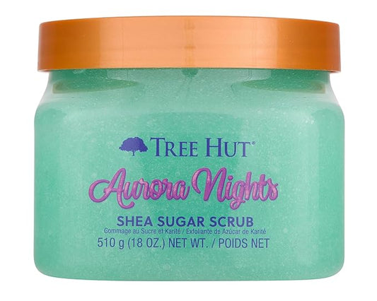 Tree Hut Aurora Nights Shea Sugar Scrub | Exfoliating Body Scrub Removes Dead, Dry Skin for a Soft & Hydrated Feel | Nourishing Essential Body Care | 18 fl oz.-VivaGrace Women