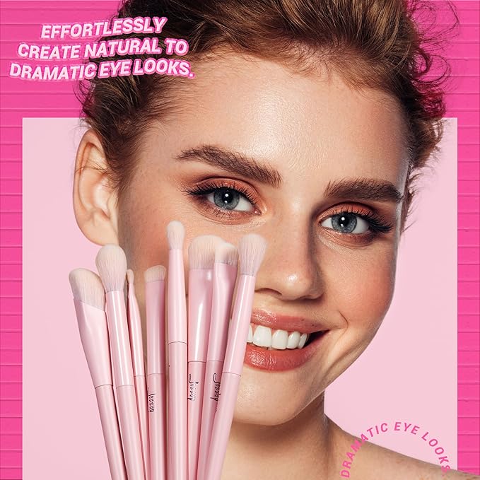 Jessup Pink Makeup Brushes Set 14Pcs Make up Brushes Premium Vegan Foundation Concealer Blush Eyeshadow Eyeliner Powder Highlighter Blending Face Brush Set, T495-VivaGrace Women