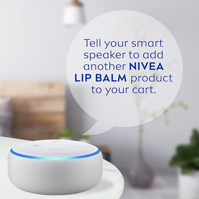 NIVEA Moisture Lip Care, Lip Balm Stick with Shea Butter, Jojoba Oil and Avocado Oil, 0.17 Oz, Pack of 4-VivaGrace Women