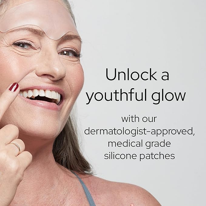 SiO Beauty SuperLift Pack - Wrinkle-Smoothing, Medical-Grade Silicone Patches for Fine Lines - Reusable Up to 10x - Cruelty-Free & Eco-Friendly Beauty Patches for Smile Lines & Crows Feet - 5 Patches-VivaGrace Women