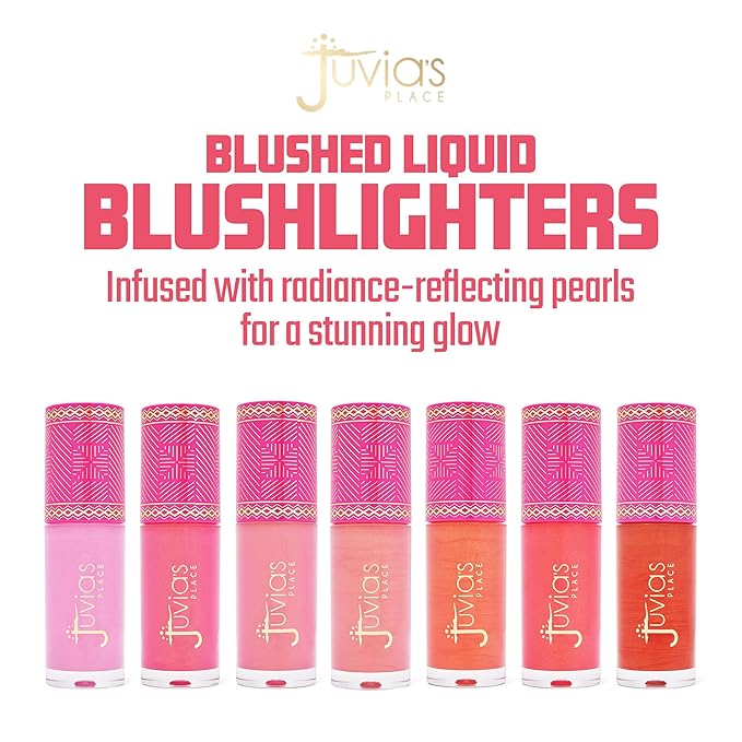 Juvia's Place Blushed Liquid BlushLighter Soft Tulip Glow - Liquid Blush for Cheeks with Luminous Glow, Long-Wearing, Buildable & Highly-Pigmented Makeup Blush, Easy to Blend Liquid Blush-VivaGrace Women