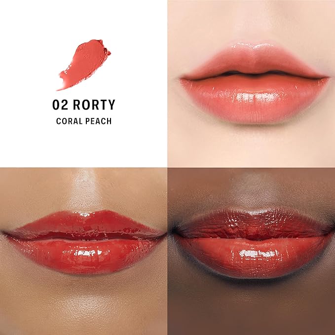 BRAYE Lipsleek Lip Balm, Monochromatic Cream Blush 2-in-1 Face Makeup, Hydrating & Mood Buildable, Vegan + Cruelty-Free Glow for Cheeks l 02 Rorty-VivaGrace Women