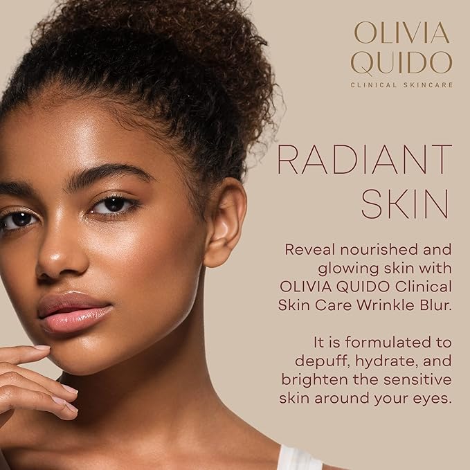 OLIVIA QUIDO Clinical Skin Care Wrinkle Blur (0.46 oz) | Eye Cream For Dark Circles and Puffiness | Anti-Aging Under Eye Cream | Hydrating, Brightening, and Dark Circles Under Eye Treatment for Women-VivaGrace Women