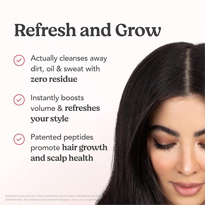 HAIRtamin Vitamin Infused Dry Shampoo for Women | Hair Texture Spray that Cleanses & Refreshes | Hair Complex for Healthy Thicker-Looking Hair | Procapil 3% & Vitamins for Scalp Health | Talc Free-VivaGrace Women