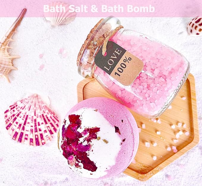 Birthday Gifts for Women, Get Well Soon Gifts, Bath Relaxing Spa Gifts Basket Set for Her, Mom, Female Friends, Sister, Wife, Daughter, Unique Birthday Gift Set Idea with Beautiful Gift Box-VivaGrace Women