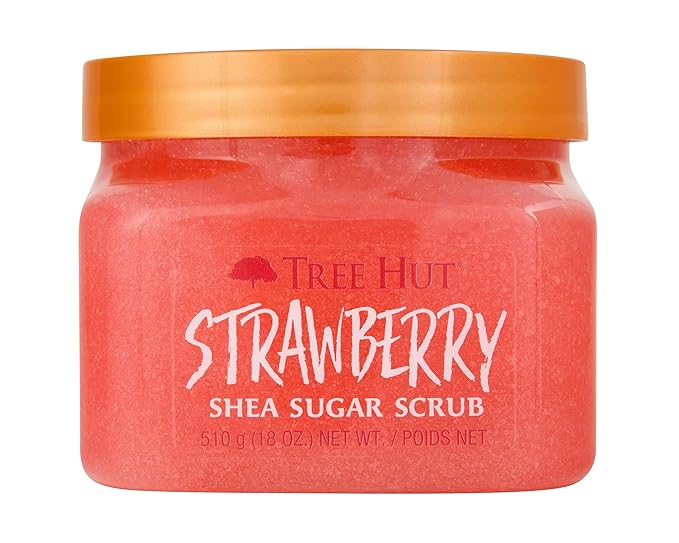 Tree Hut Shea Sugar Scrub - Strawberry - 18 oz - Exfoliating Body Scrub for Smooth, Glowing Skin - Made with Real Sugar and Shea Butter-VivaGrace Women