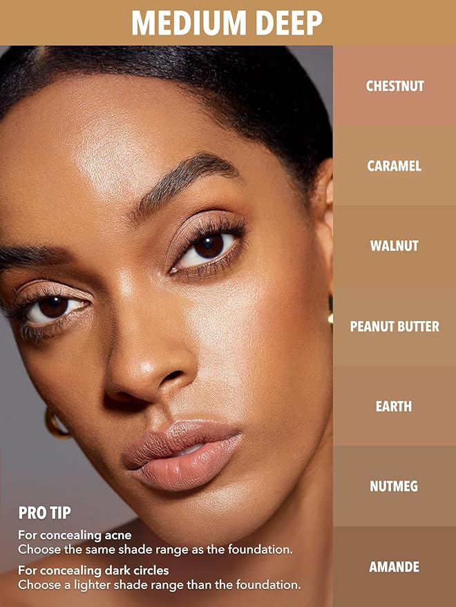 SHEGLAM 12HR Full Coverage Concealer Matte Finish Concealer Stick for Under Eye and Dark Circles - Chestnut-VivaGrace Women
