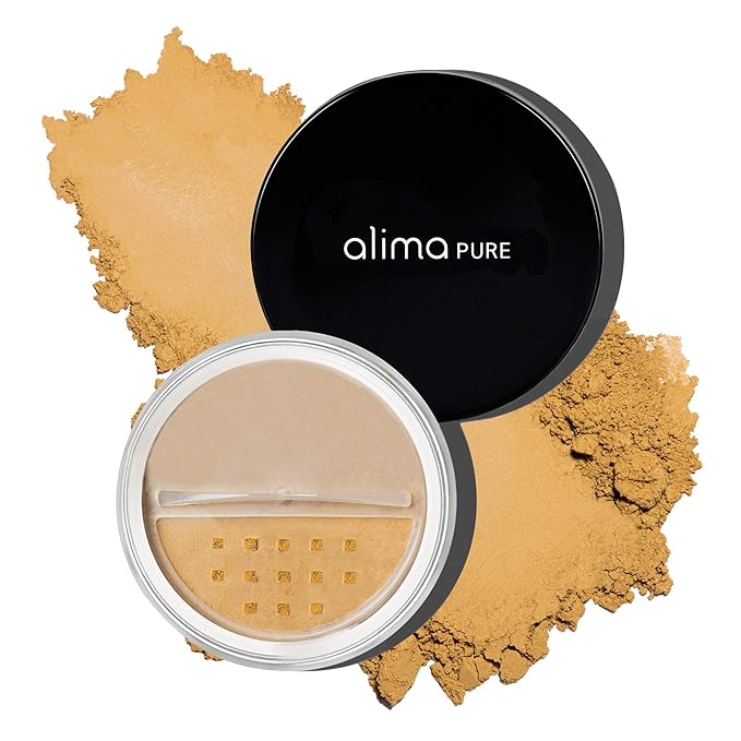Alima Pure Matte Foundation Loose Mineral Powder Foundation Makeup, Loose Powder Makeup Oil Free Talc Free Powder, Natural Makeup Mineral Foundation Full Coverage Natural Foundation Powder .15 oz/4.5g-VivaGrace Women