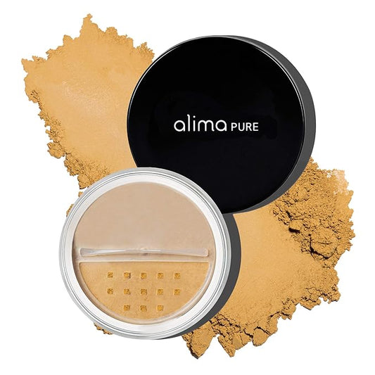 Alima Pure Matte Foundation Loose Mineral Powder Foundation Makeup, Loose Powder Makeup Oil Free Talc Free Powder, Natural Makeup Mineral Foundation Full Coverage Natural Foundation Powder .15 oz/4.5g-VivaGrace Women