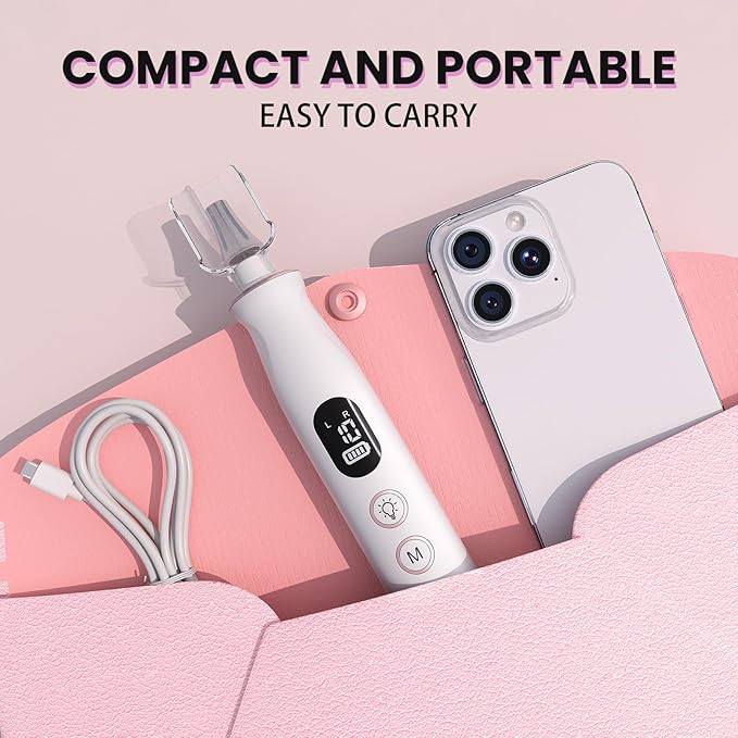 Electric Nail Drill, Cordless 2000 mAh Rechargeable Portable Nail File 12 in 1 Kit for Thick Toenails, 10 Speeds Nail Dril Machine Professional Manicure Pedicure for Hand Natural Nails Care (White)-VivaGrace Women