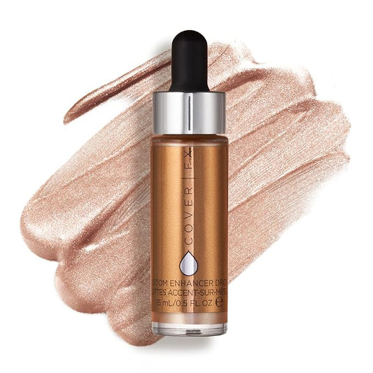 COVER FX Custom Enhancer Drops - Sunlight: Classic Gold Finish - 15mL - Radiant Glow - Liquid Highlighter-VivaGrace Women