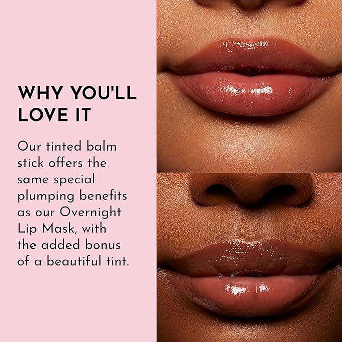 LAWLESS Forget the Filler Lip Plumping Line Smoothing Tinted Balm, Amaretto, Brown, 0.09 Ounce-VivaGrace Women