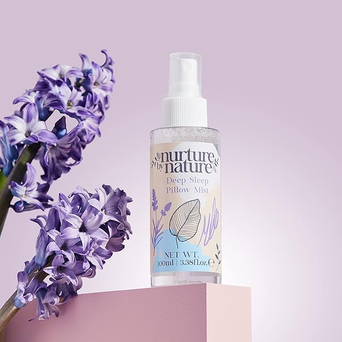 Nurture by Nature's MOMENT FOR MAMA Gift Set, Lavender Pillow Mist, Spa Gift Baskets for Women, 6 Pcs Per Bath Set, Mom Spa Gift Set, Relaxation Kit, Body butter, Shower Oil, Essential Oil Roll on-VivaGrace Women