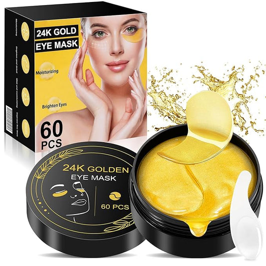 Under Eye Patches for Puffy Eyes and Dark Circles,60 Pcs Collagen Under Eye Mask Skin Care Products,Snail Mucin Eye Patches,Wrinkle Patches-VivaGrace Women