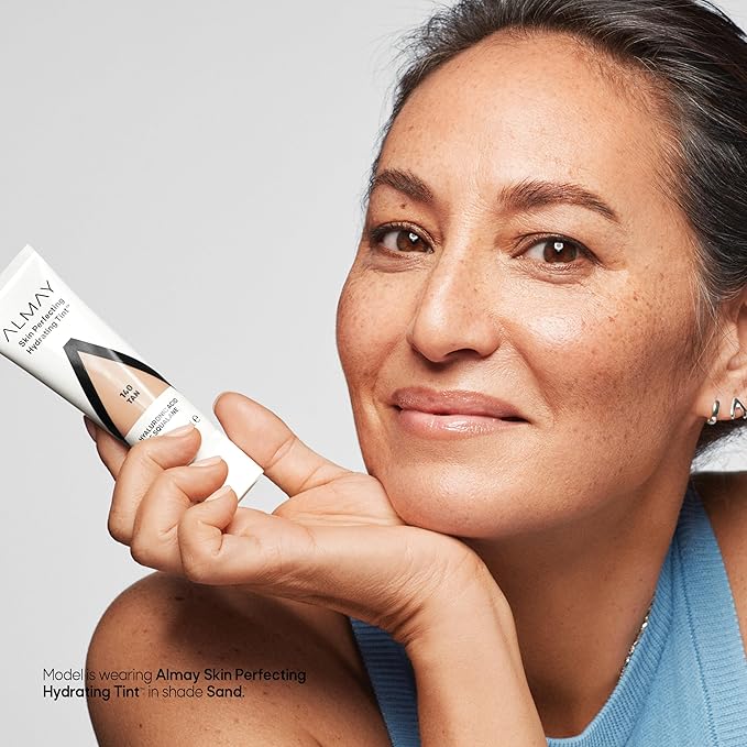 Almay Hydrating Liquid Foundation Tint, Lightweight with Light Coverage, Naturally Dewy Finish, Hypoallergenic, Dermatologist TestedFragrance Free, 120 Beige, 0.94 fl oz.-VivaGrace Women