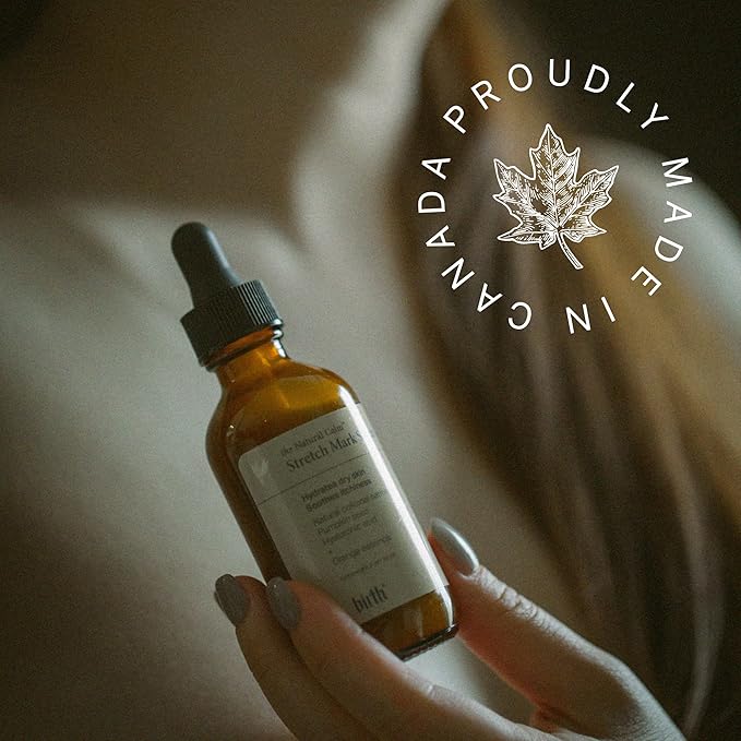 Birth Skincare Stretch Mark Serum for Pregnancy and Postpartum. Natural and safe for sensitive skin and all skin types. 𝐌𝐚𝐝𝐞 𝐢𝐧 𝐂𝐚𝐧𝐚𝐝𝐚, 2oz | 59 ml-VivaGrace Women