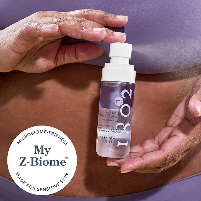 Beekman 1802 Lavender Milk Shake - Body Mist - 2.0 fl. oz - With Hyaluronic Acid & Jojoba Oil - Instantly Moisturizes, Hydrates & Softens - Good for Sensitive Skin - Cruelty Free-VivaGrace Women