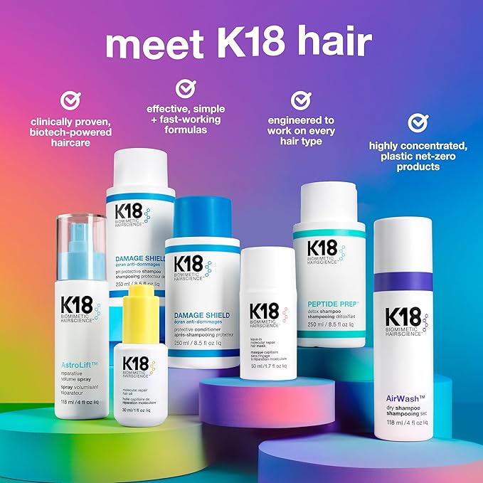 K18 AstroLift™ Reparative Volume Spray, 2-Day Hair Thickening + Hold For Thin, Fine, Fragile Hair, Non-Sticky, Non-Crunchy, Humidity-Resistant Volumizing Spray, 4 Fl Oz-VivaGrace Women