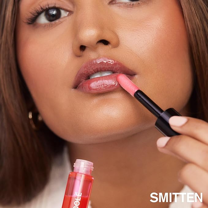 AMI COLÉ Hydrating Lip Treatment Oil 3in1 multitasker for your lips (Smitten), tinted lip gloss, hydrating lip gloss, moisturizing, natural-VivaGrace Women