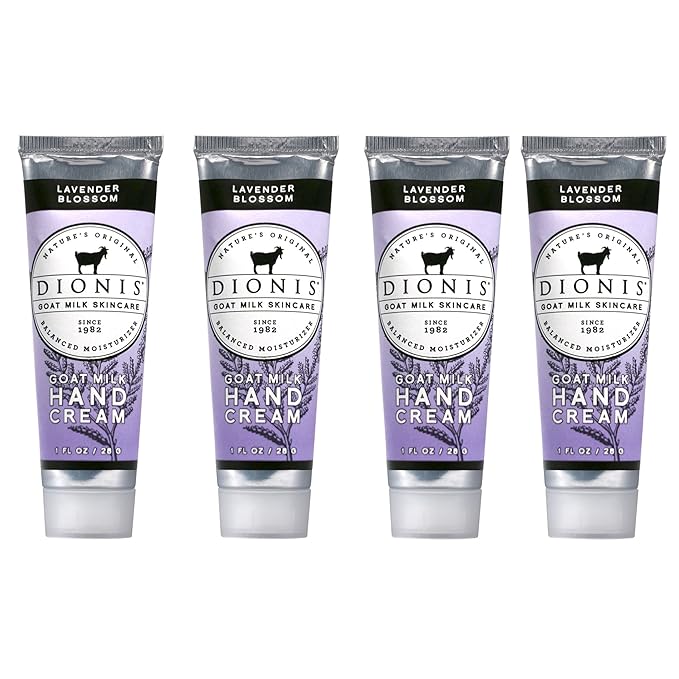 Dionis Goat Milk Hand Cream 4 Piece Travel Gift Set - Lavender Blossom-VivaGrace Women