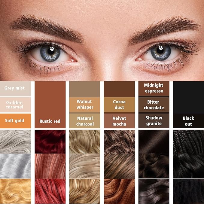 Light Gray Eyebrow Pencil for Older Women, Grey Eyebrow Pencil for Women with 4-Prong Precision Tip, Microblading Eyebrow Pen Create Natural, Hair-Like Strokes YES.EYE DO (Grey Mist-Light Gray)-VivaGrace Women