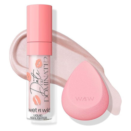 wet n wild Date Or Dominate Liquid Highlighter & Sponge Set-VivaGrace Women