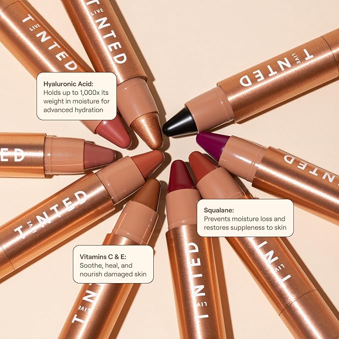 Live Tinted Huestick Multistick: Eye, Lip, & Cheek All In One Makeup stick with Hyaluronic Acid, Squalane, Twistable Crayon Design, Vegan Formula, Made for a Creamy Blendable Feel, Found 3g / 0.1oz-VivaGrace Women
