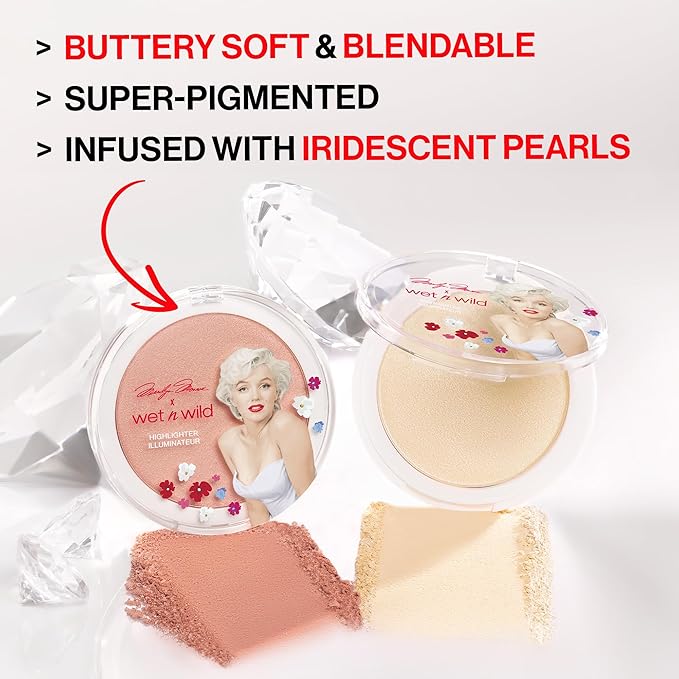 wet n wild Marilyn Monroe Collection Icon Highlighter - Cool Champagne-VivaGrace Women