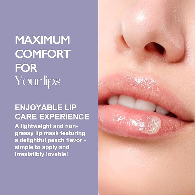 Lip Mask Overnight Collagen Treatment for Dry, Cracked Lips - Moisturizing Lip Balm with Shea Butter, Collagen, and Ceramide - Nourishing Lip Treatment for Dry Lips-VivaGrace Women