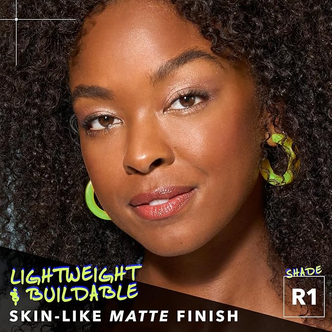 COVER FX Power Play Foundation - Shade R1 - Buildable Full Coverage - Waterproof Sweat-Proof Transfer-Proof - Natural Matte Finish - All Skin Types-VivaGrace Women