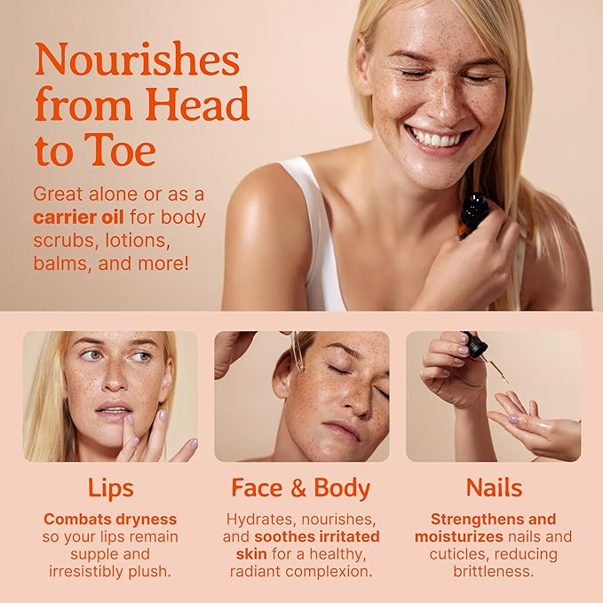 Bella Terra Oils - Organic Rosehip Facial Oil 8 oz - Dive into Organic Rosehip's Essential Fatty Acids & Antioxidants, Infused with Vitamin F, Elevate Daily Face Rituals-VivaGrace Women